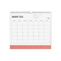 Letts of London Wall Calendar Conscious 300x270mm Clay 2026