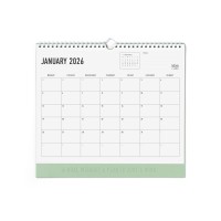 Letts of London Wall Calendar Conscious 300x270mm Sage 2026