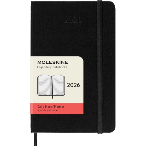 Moleskine Diary 12 Month Daily HC Pocket Black 2026 Moleskine Diary 12 Month Daily HC Pocket Black 2026