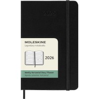 Moleskine Diary 12 Month Weekly Horizontal HC Pocket Black 2026
