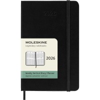 Moleskine Diary 12 Month Weekly Vertical HC Pocket Black 2026