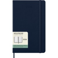 Moleskine Diary 12 Month Weekly + Notes HC Large Sapphire Blue 2026