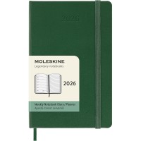 Moleskine Diary 12 Month Weekly + Notes HC Pocket Myrtle Green 2026
