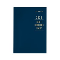 Debden Diary Restaurant/Table Bookings A4 2 Pages to a Day Blue 2026