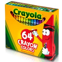 Crayola Crayons With Sharpener 64Pk
