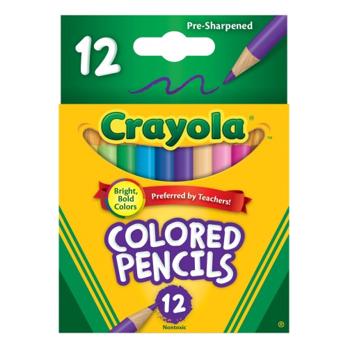 Crayola Colored Pencils Half 12Pk Crayola Colored Pencils Half 12Pk