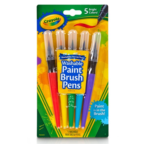 Crayola Washable Paint Brush Pens 5Pk Crayola Washable Paint Brush Pens 5Pk