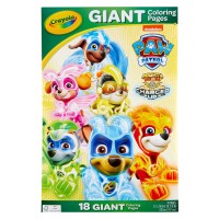 Crayola Giant Coloring Pages Foldalope Paw Patrol 18 Pages
