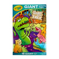 Crayola Giant Coloring Pages Foldalope T-Rex 18 Pages