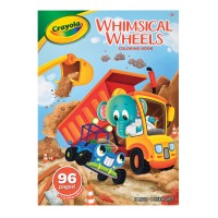 Crayola Whimsical Wheels Coloring Book With Stickers 96 Pages