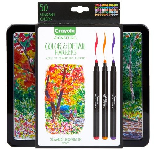 Crayola Signature Color & Detail Markers 50Pk Crayola Signature Color & Detail Markers 50Pk