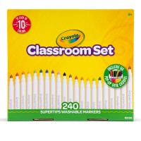 Crayola Supertips Markers Classroom Set 240 Pieces
