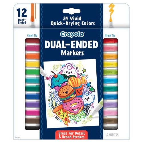 Crayola Dual-ended Markers 12Pk Crayola Dual-ended Markers 12Pk