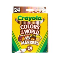 Crayola Colors of the World Washable Markers 24 Pieces