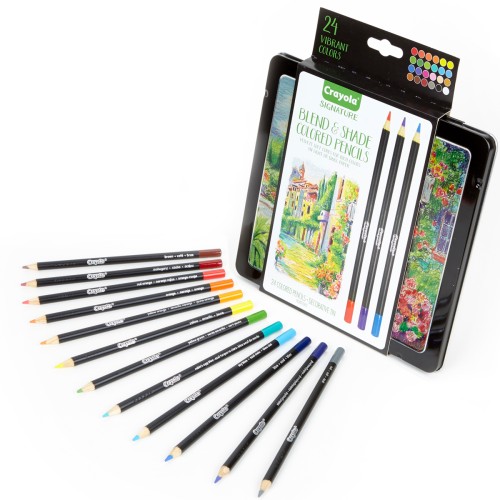 Crayola Signature Blend & Shade Colored Pencils 24 Pieces Crayola Signature Blend & Shade Colored Pencils 24 Pieces