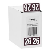 Codafile Label 19mm Year 2026 Roll 500