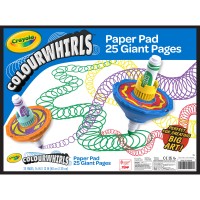 Crayola Colourwhirls Paper Pad 40cm x 30cm 25 Pages