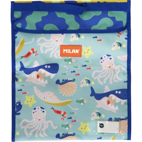Milan Homework Bag Extra Large 370 x 450mm Sealife Milan Homework Bag Extra Large 370 x 450mm Sealife