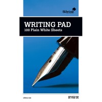 Silvine Writing Pad A5 100 Sheets Plain