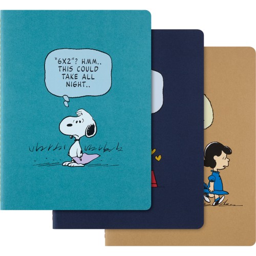 Moleskine LE Cahier Journals Peanuts XL Asst. Ruled Pk 3 Moleskine LE Cahier Journals Peanuts XL Asst. Ruled Pk 3