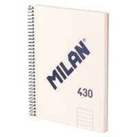 Milan Notebook Spiral Hardcover A5 80 Leaf 1918 Series Beige