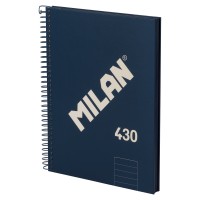 Milan Notebook Spiral Hardcover A5 80 Leaf 1918 Series Blue