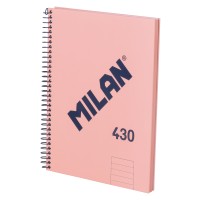 Milan Notebook Spiral Hardcover A5 80 Leaf 1918 Series Pink