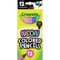 Crayola Neon Colored Pencils Full Size 12Pk