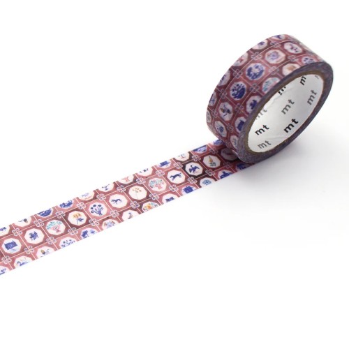 MT Washi Tape 15mm x 5m Polly Fern Tile MT Washi Tape 15mm x 5m Polly Fern Tile