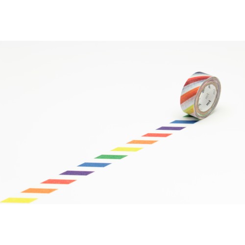 MT Washi Tape 15mm x 7m Kids Colorful Stripe MT Washi Tape 15mm x 7m Kids Colorful Stripe