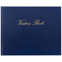 Collins Visitors Book VB625 Navy 232x188mm 64 Leaf