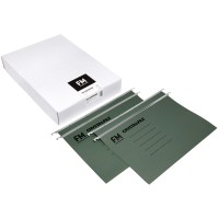 FM File Suspension Crystalfile Heavy Duty Double Capacity Green Foolscape Box 50