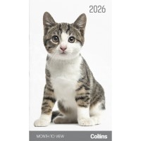 Collins Diary Cats & Kittens Month to View Even Year