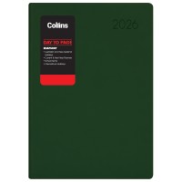 Collins Rhapsody A51 Day To Page Diary Even Year Racing Green