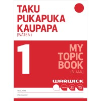 Warwick My Topic Book 1 Unruled 64 Page