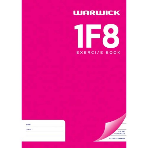 Warwick Exercise Book 1F8 12mm 1/3 Unruled 2/3 Ruled 32 Leaf A4 Warwick Exercise Book 1F8 12mm 1/3 Unruled 2/3 Ruled 32 Leaf A4