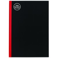 Milford Notebook A5 7Mm 68gsm With Margin Red & Black 100lf