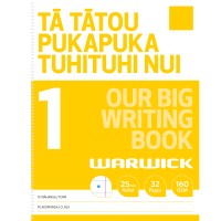 Warwick Our Big Writing Modelling Book 1 Half Ruled 25mm