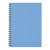 Collins Notebook Wiro A4 Side Opening Light Sky Blue 7mm Ruled 100 Leaf