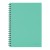 Collins Notebook Wiro A4 Mint Green 100 Leaf Side Open Ruled 7mm