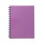 Collins Notebook Wiro 225x175 Mauve 100 Leaf Side Opening