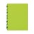 Collins Notebook Wiro 225x175 Lime Green 100 Leaf Side Opening
