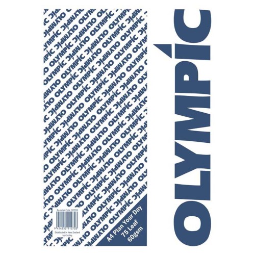 Olympic Pad A4 Plan Your Day 75 Leaf 60gsm Olympic Pad A4 Plan Your Day 75 Leaf 60gsm