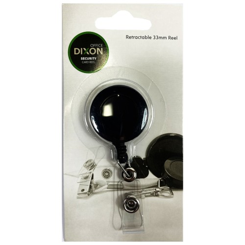 Dixon Key Card Reel Strap Small Single Black Dixon Key Card Reel Strap Small Single Black