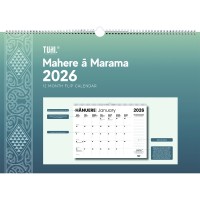 Tuhi Calendar One Month to View Maori A2 2026