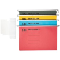 FM File Suspension Crystalfile Rainbow Pack 20 Foolscap