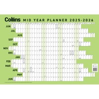 Collins Wall Planner Mid Year A2 2025/2026