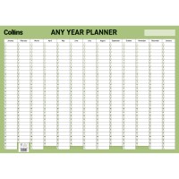 Collins Wallplanner Laminated 695X495mm With Pen Any Year