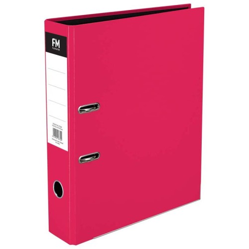 FM Binder Vivid Shocking Pink Foolscap Lever Arch FM Binder Vivid Shocking Pink Foolscap Lever Arch