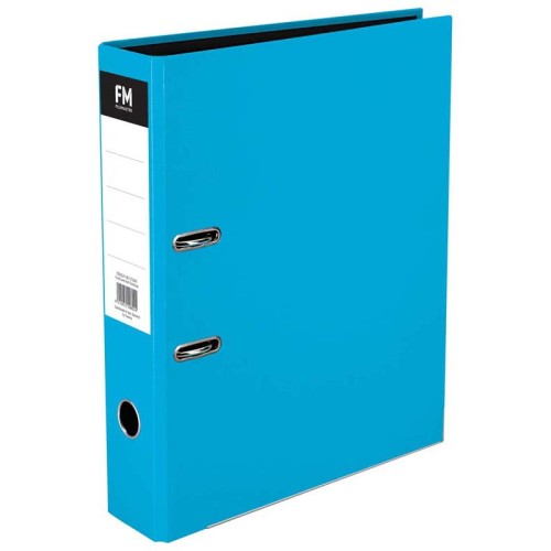 FM Binder Vivid Ice Blue Foolscap Lever Arch FM Binder Vivid Ice Blue Foolscap Lever Arch